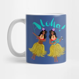 Aloha Hawaii Hula Girls Mug